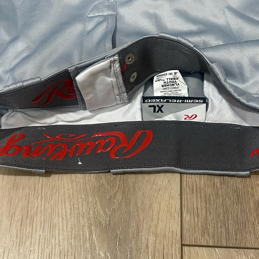 Gray and Red Athletic  baseball pants